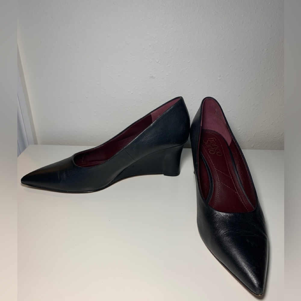 SOLD!!! Franco Sarto Tammy Wedge Pump leather shoes size 8